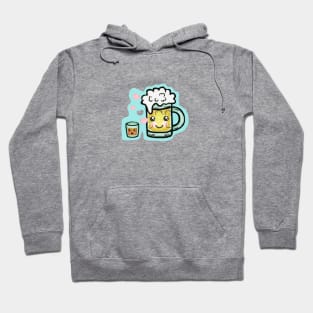 Shot and Beer Aqua Hoodie